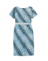 Y-line Dress - Blue & Green Y-line Dress - Blue & Green