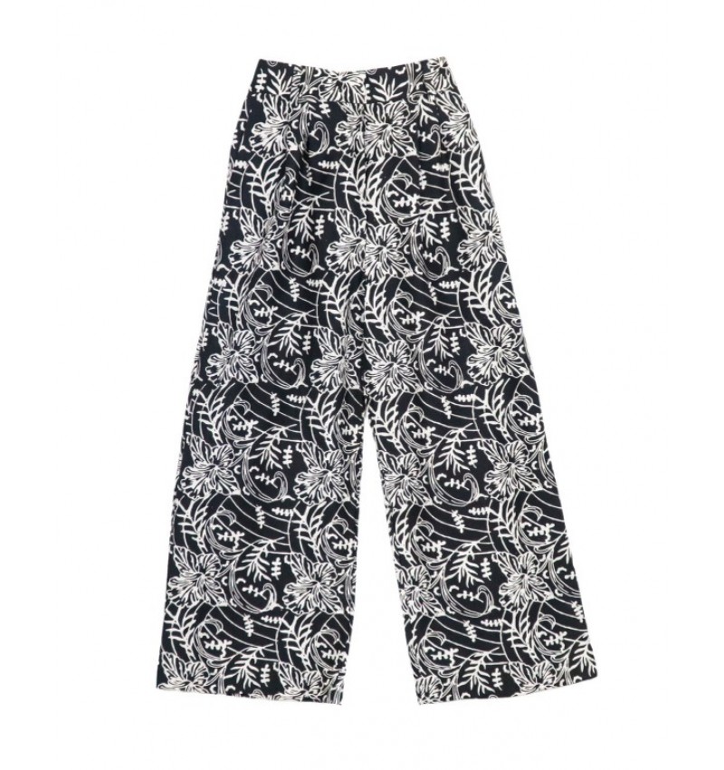 Batik Wide Pants - Black Batik Wide Pants - Black