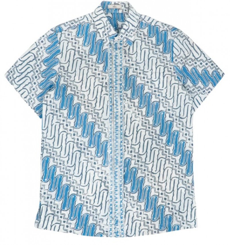 Short Sleeves Shirt - Sky Cloud