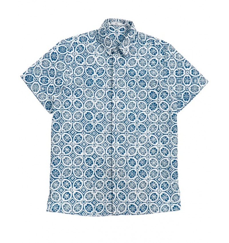 Short Sleeves Shirt - Kawung Short Sleeves Shirt - Kawung