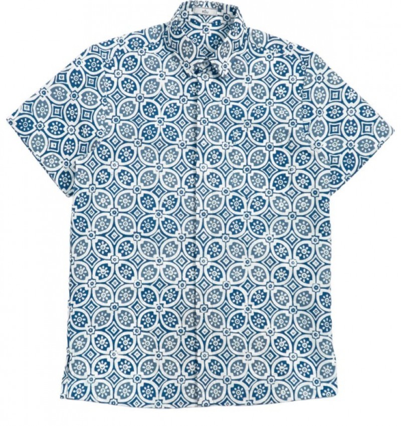 Short Sleeves Shirt - Kawung