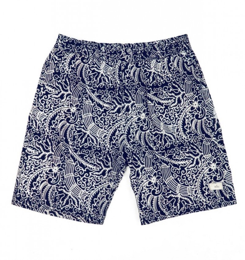 Half Pants - Navy Bamboo