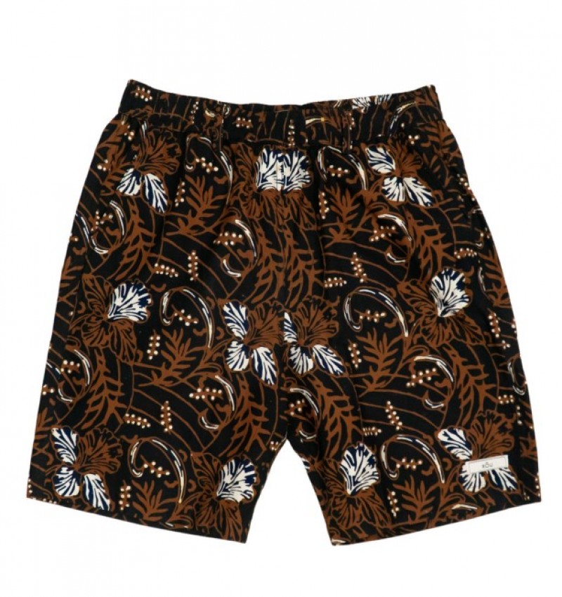 Half Pants - Festive Hibiscus